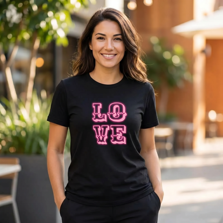 Generated lifestyle image for Grafik Rundhalsshirts Kurzarm Damen T-Shirt – Eleganz für jeden Anlass von BUYATHOME24®