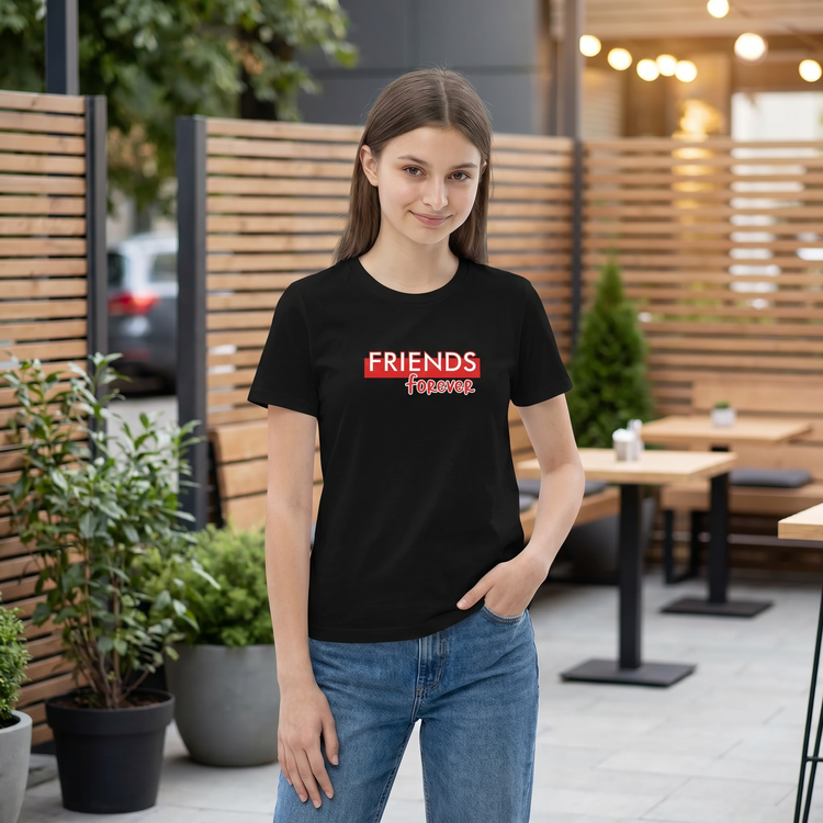 Generated lifestyle image for Rundhalsshirts Kinder – Exklusive Grafik Unisex T-Shirts von BUYATHOME24®