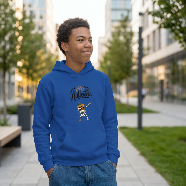 Personalisierbarer Kinder Hoodie Halloween mit Grafiken aus Baumwolle, unisex, in XS bis XL, von BUYATHOME24.