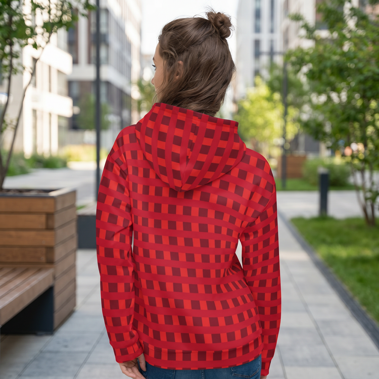 Damen Hoodie mit Rückenprint, kuscheliger Kapuzenpullover in XS-3XL, bequeme Passform, weicher Stoff, modischer Look