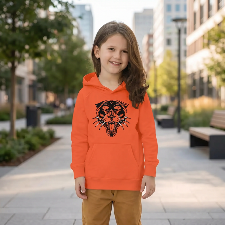 Halloween Tierdruck Kinder-Hoodie von BUYATHOME24, unisex Kapuzenpullover mit Tiergrafik für 4-12 Jahre