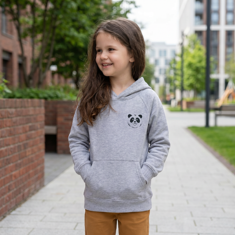 Kinder Hoodie mit Teddy Druck, unisex Kapuzenpullover für Jungen und Mädchen, 4-12 Jahre, bequemer Baumwollpullover von BUYATHOME24