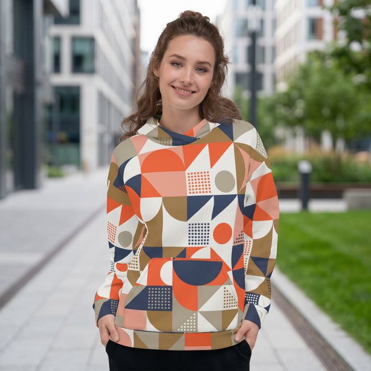 Damen Hoodie mit Rückenprint, kuscheliger Kapuzenpullover in XS-3XL, bequeme Passform und modischer Rücken-Design von BUYATHOME24