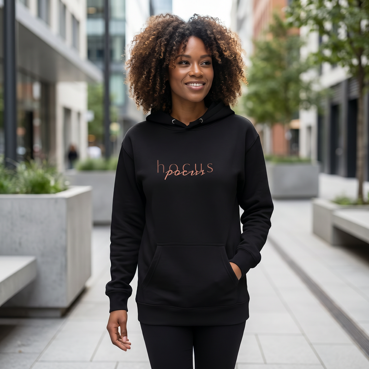 Halloween Damen Hoodie von BUYATHOME24, Baumwolle, Kapuzenpullover in den Größen S bis 3XL, mit Halloween-Motiv.