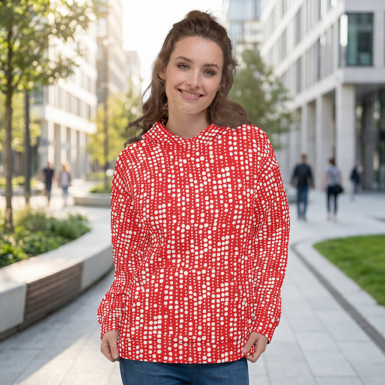 Damen Hoodie mit Rückenprint, kuscheliger Kapuzenpullover von BUYATHOME24 in XS bis 3XL, weiches Material, lässiger Stil