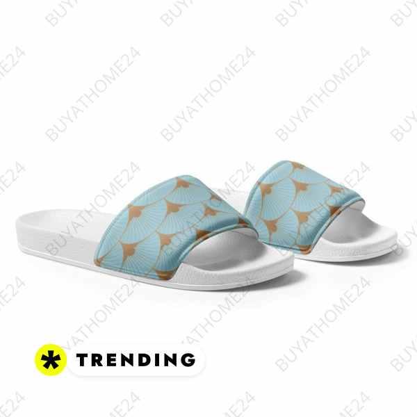 Damen Badeschlappen mit leichter PU-Sohle und Kunstleder, Größe 36-44, von BUYATHOME24, bequemes Sommerfußbett