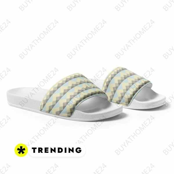 Damen Badeschlappen aus Kunstleder mit PU-Sohle in Größe 36-44, bequemer Sommerschuh von BUYATHOME24