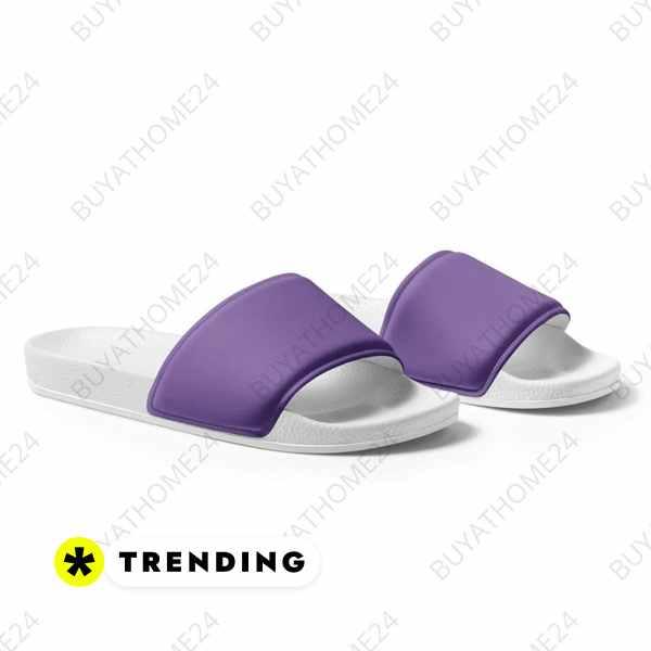 Damen- und Mädchen-Badeschuhe aus Kunstleder, Gr. 36-44, BUYATHOME24, bequeme Badeschlappen für den Strand oder Pool.