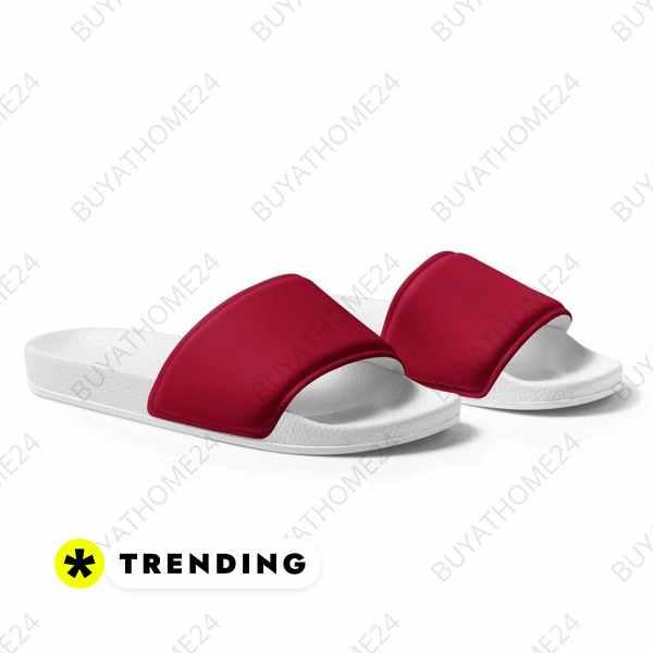 Damen Badeschlappen mit leichter PU-Sohle in Größe 36-44 von BUYATHOME24, bequeme Badeschuhe für den Strand oder Pool