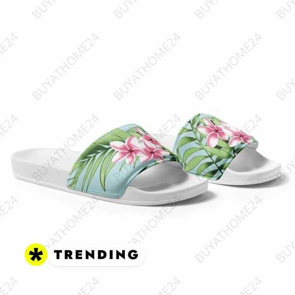 Damen- und Mädchen-Badeschlappen aus Kunstleder in Größe 36-44 von BUYATHOME24, bequeme Sommerschuhe für den Strand oder Pool