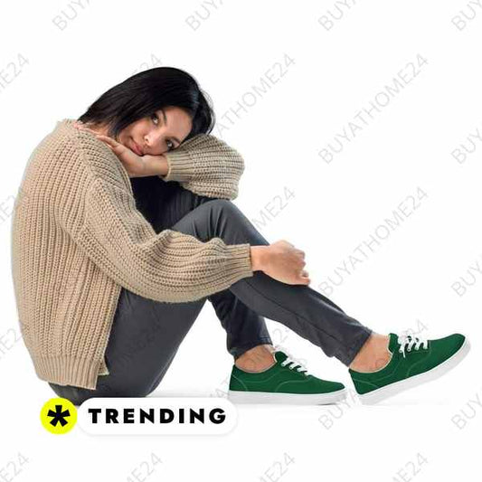 ▻ Damenschuhe I Mädchen & Damen Canvas Schuhe 35 - 44 BUYATHOME24®