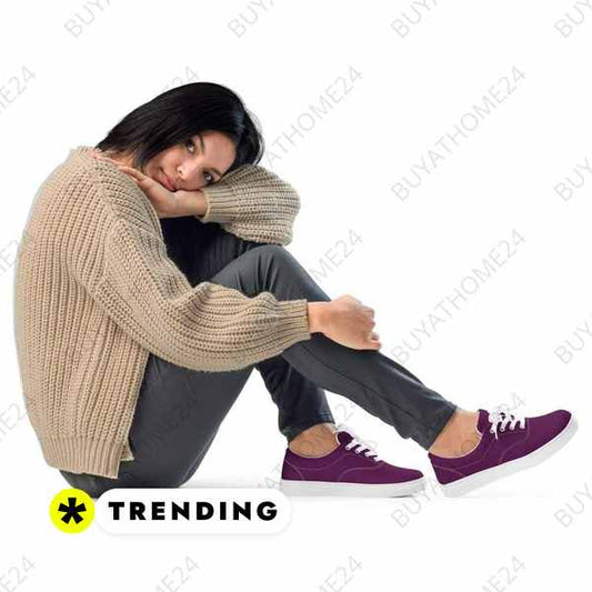 ▻ Damenschuhe I Mädchen & Damen Canvas Schuhe 35 - 44 BUYATHOME24®