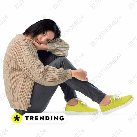 ▻ Damenschuhe I Mädchen & Damen Canvas Schuhe 35 - 44 BUYATHOME24®