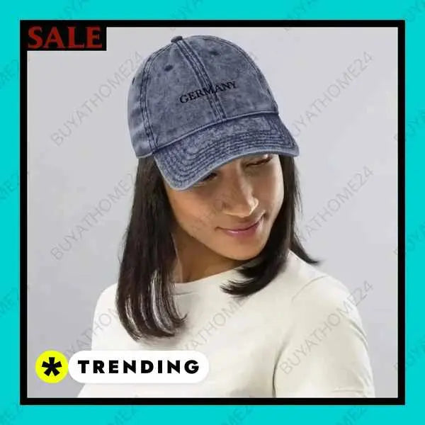 • Jeans Baseball Cap I Herren & Damen Vintage Cap 47 cm - 59 cm - BUYATHOME24