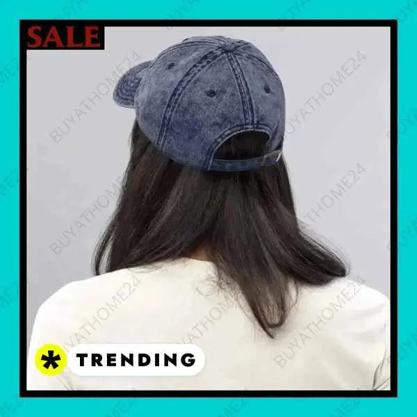 • Jeans Baseball Cap I Herren & Damen Vintage Cap 47 cm - 59 cm - BUYATHOME24