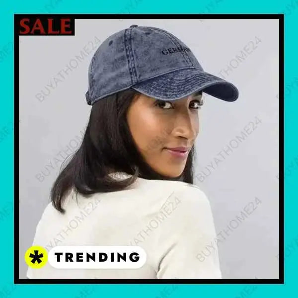 • Jeans Baseball Cap I Herren & Damen Vintage Cap 47 cm - 59 cm - BUYATHOME24