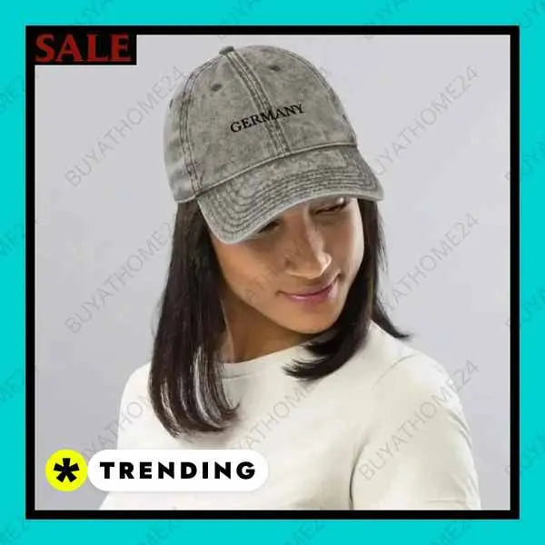• Jeans Baseball Cap I Herren & Damen Vintage Cap 47 cm - 59 cm - BUYATHOME24