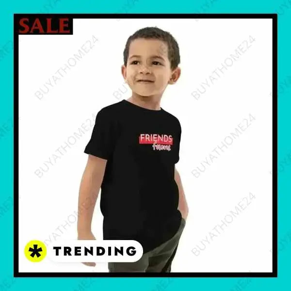 • Rundhalsshirts I Kurzarm Kinder T-Shirt 3-14 Jahre - BUYATHOME24
