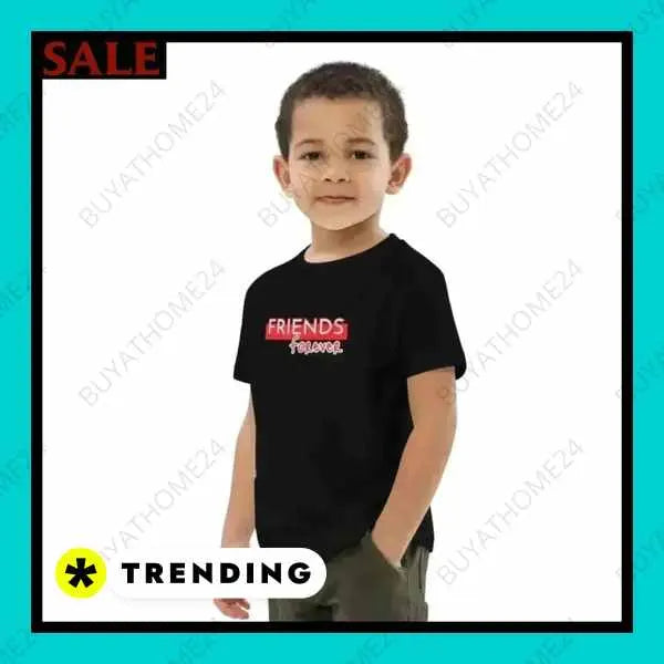 • Rundhalsshirts I Kurzarm Kinder T-Shirt 3-14 Jahre - BUYATHOME24