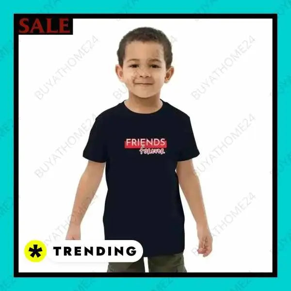 • Rundhalsshirts I Kurzarm Kinder T-Shirt 3-14 Jahre - BUYATHOME24