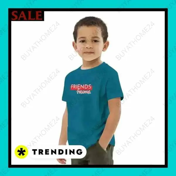 • Rundhalsshirts I Kurzarm Kinder T-Shirt 3-14 Jahre - BUYATHOME24