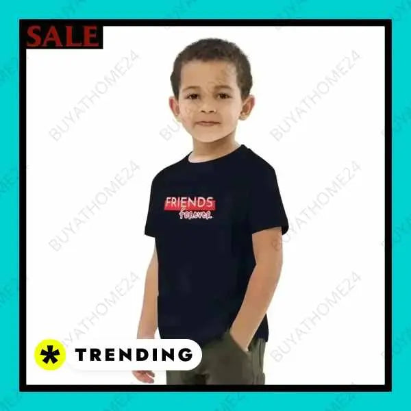 • Rundhalsshirts I Kurzarm Kinder T-Shirt 3-14 Jahre - BUYATHOME24
