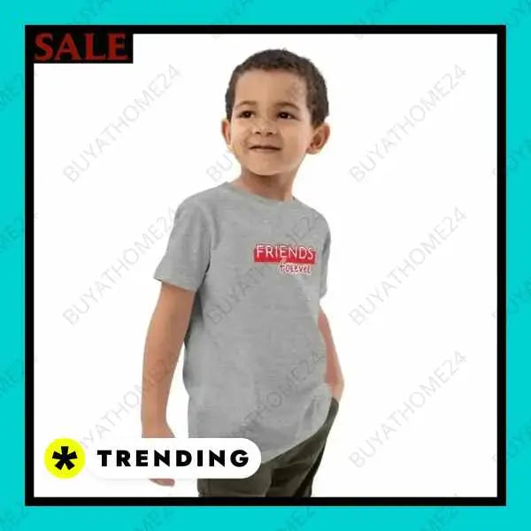 • Rundhalsshirts I Kurzarm Kinder T-Shirt 3-14 Jahre - BUYATHOME24