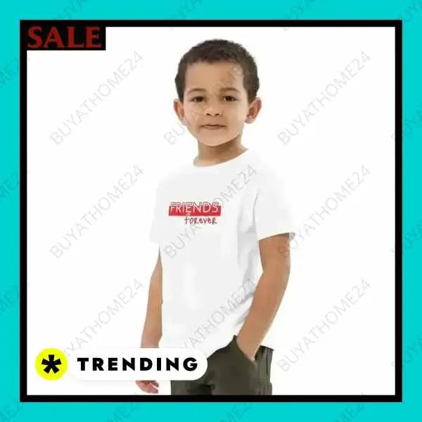 • Rundhalsshirts I Kurzarm Kinder T-Shirt 3-14 Jahre - BUYATHOME24