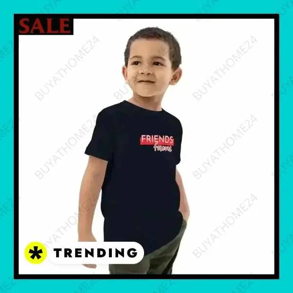 • Rundhalsshirts I Kurzarm Kinder T-Shirt 3-14 Jahre - BUYATHOME24