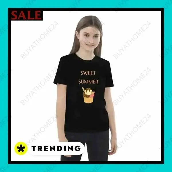 • Rundhalsshirts I Kurzarm Kinder T-Shirt 3-14 Jahre - BUYATHOME24