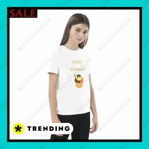 • Rundhalsshirts I Kurzarm Kinder T-Shirt 3-14 Jahre - BUYATHOME24