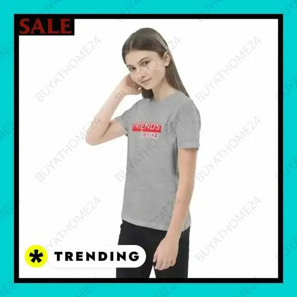 • Rundhalsshirts I Kurzarm Kinder T-Shirt 3-14 Jahre - BUYATHOME24
