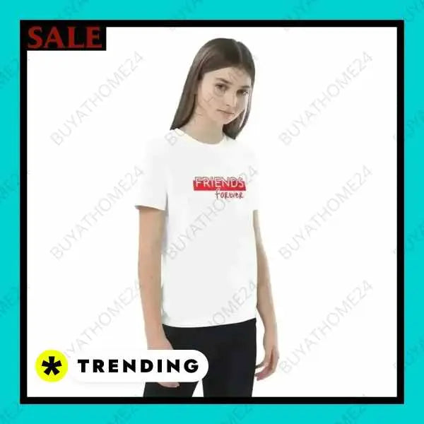 • Rundhalsshirts I Kurzarm Kinder T-Shirt 3-14 Jahre - BUYATHOME24