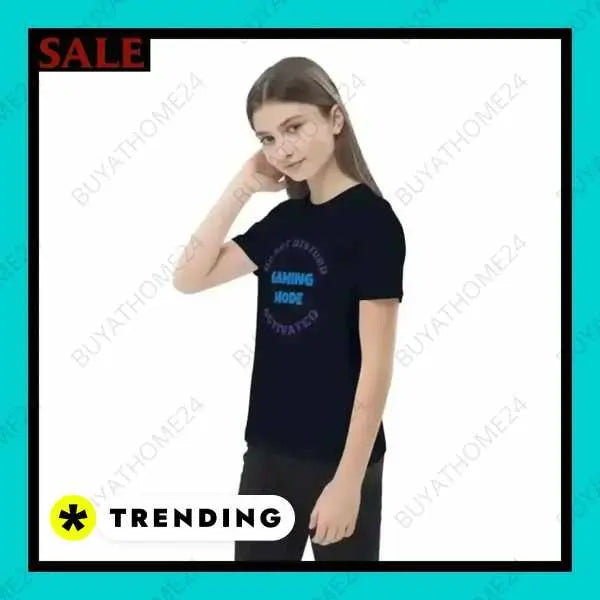 • Rundhalsshirts I Kurzarm Kinder T-Shirt 3-14 Jahre - BUYATHOME24