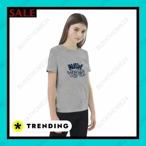 • Rundhalsshirts I Kurzarm Kinder T-Shirt 3-14 Jahre - BUYATHOME24