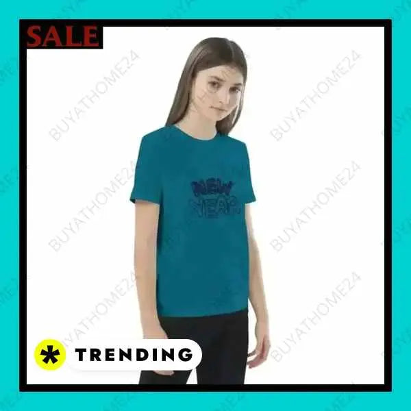• Rundhalsshirts I Kurzarm Kinder T-Shirt 3-14 Jahre - BUYATHOME24