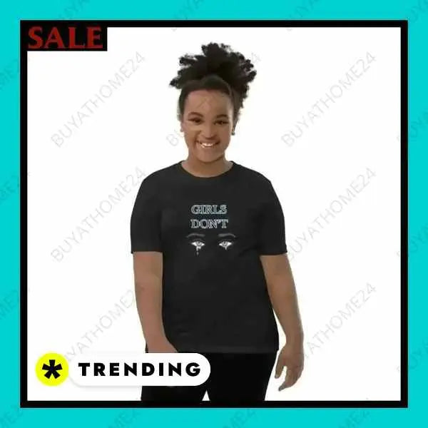 • Rundhalsshirts I Kurzarm Mädchen T-Shirt S, M, L, XL - BUYATHOME24