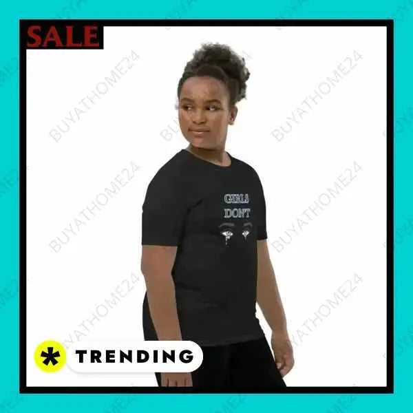 • Rundhalsshirts I Kurzarm Mädchen T-Shirt S, M, L, XL - BUYATHOME24