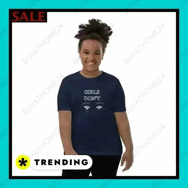 • Rundhalsshirts I Kurzarm Mädchen T-Shirt S, M, L, XL - BUYATHOME24