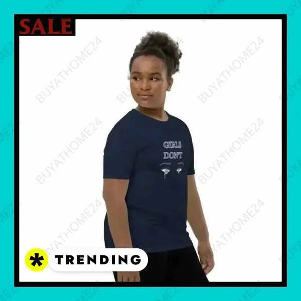 • Rundhalsshirts I Kurzarm Mädchen T-Shirt S, M, L, XL - BUYATHOME24