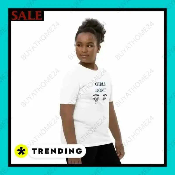 • Rundhalsshirts I Kurzarm Mädchen T-Shirt S, M, L, XL - BUYATHOME24