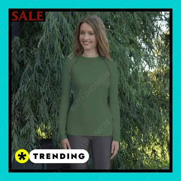 • Sportbekleidung I Damen Langarm T-Shirt XS - 3XL,BUYATHOME24