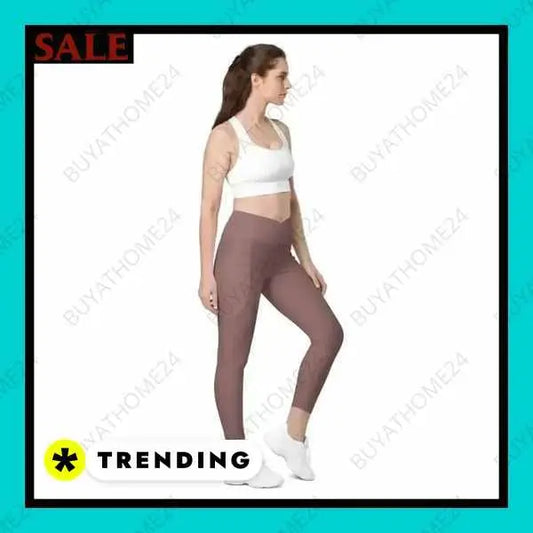 • Sportbekleidung I Damen Leggings mit V-Bund 2XS - 6XL BUYATHOME24®
