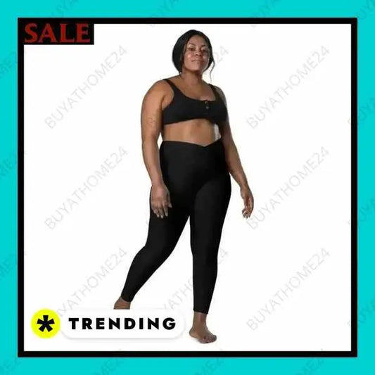 • Sportbekleidung I Damen Leggings mit V-Bund 2XS - 6XL BUYATHOME24®