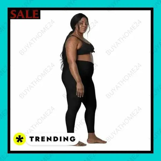 • Sportbekleidung I Damen Leggings mit V-Bund 2XS - 6XL BUYATHOME24®