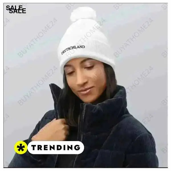 • Wintermütze I Herren & Damen Bommel Strickmütze 51 cm - 55 cm - BUYATHOME24