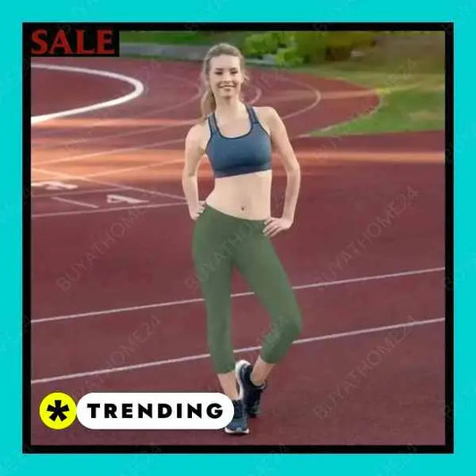 ▻ Sportleggings & Sporthosen I Damen Capri-Leggings XS - XL BUYATHOME24®