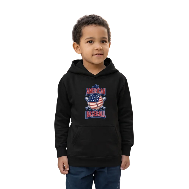 Jungen Hoodie mit American Baseball Design, grafischer Kapuzenpullover für Kinder 4-12 Jahre, bequemer Style von BUYATHOME24