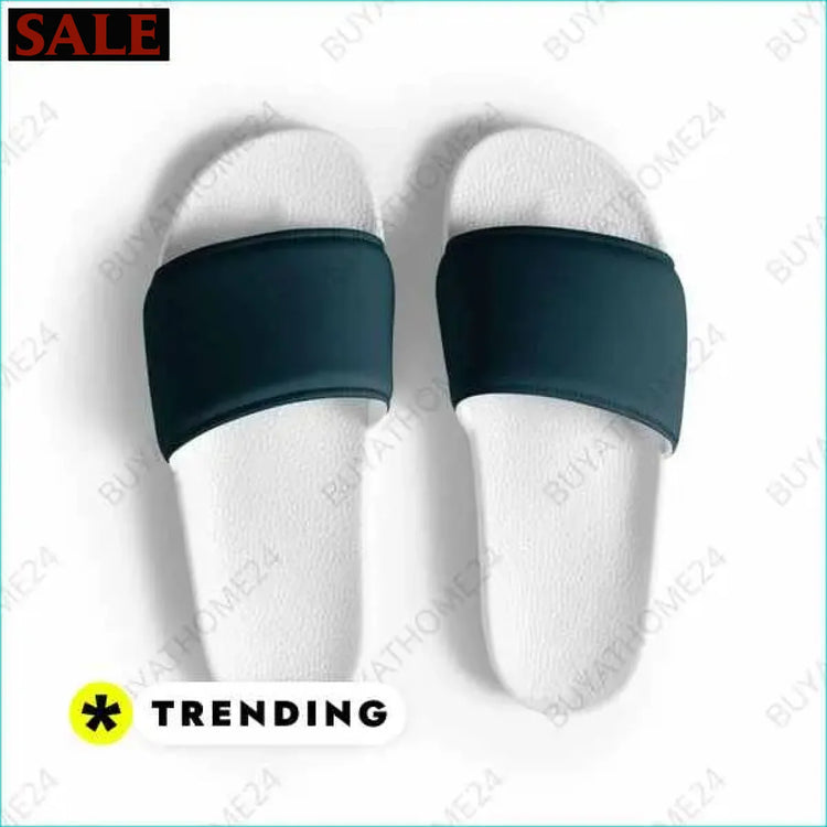Herren Schlappen mit Textildruck buyathome24 für Sommer und Eishockey Fans Textildruck BUYATHOME24, T-Shirts BUYATHOME24, Hoodies BUYATHOME24, Hosen BUYATHOME24, Jacken BUYATHOME24, Schuhe BUYATHOME24