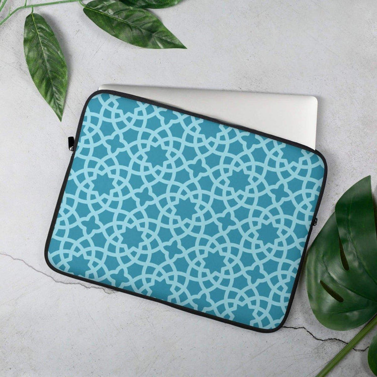 Neopren-Laptoptasche für 13 und 15 Zoll mit Kunstfell-Innenfutter von BUYATHOME24, wasserabweisend und stilvoll.